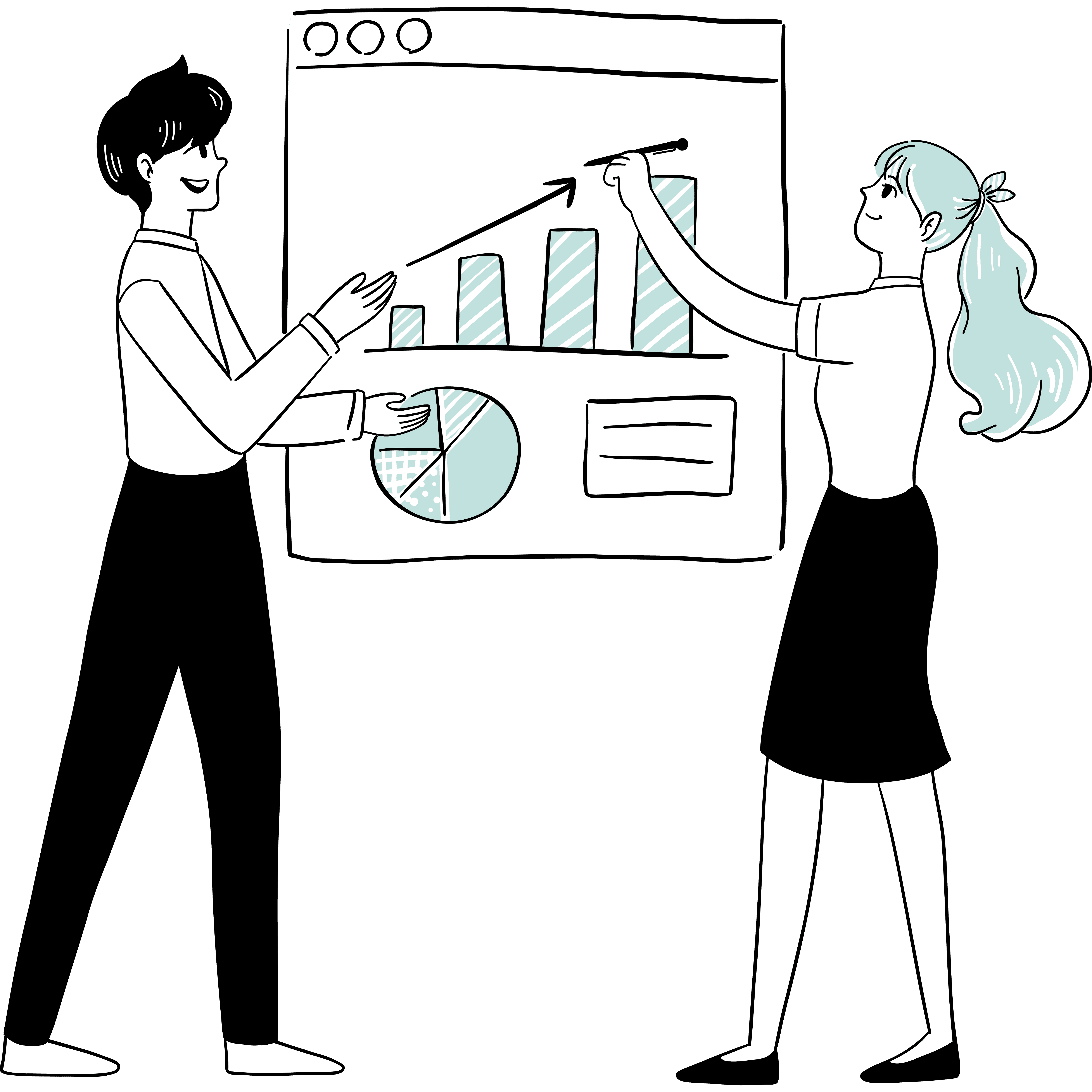 Strategy contsultant working with a client
