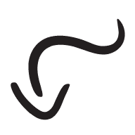 Arrow down from right arrow